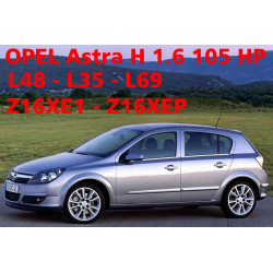 Periodic service maintenance package for OPEL Astra H 1.6 105 HP, engine code Z16XE1 and Z16XEP, premium variant