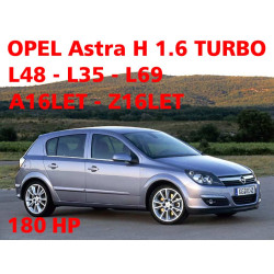 Periodic service maintenance economical package OPEL Astra H 1.6 TURBO 180 HP A04 L48 L35 engine code A16LET Z16LET