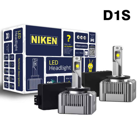 D1S LED 5500K 8000lm 32w 85v becuri auto Niken D Series ProSeries, inlocuitoare pentru becuri auto xenon