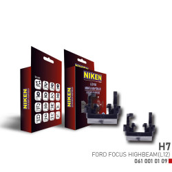 Ford Focus high beam headlight adaptors for LED H7 NIKEN Pro Series