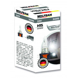 Truck Halogen Standard Series H15 20/60W 24V PGJ23t-1 lighting bulb with 2 filaments