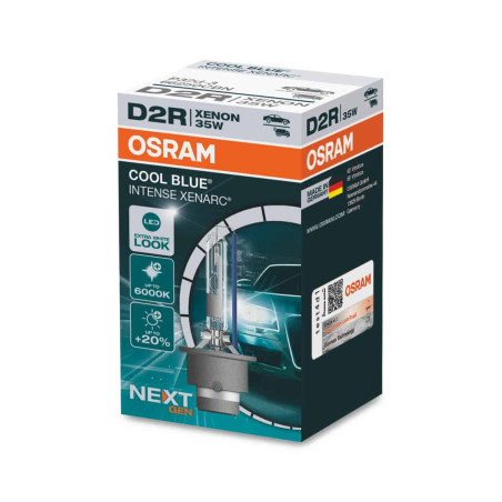 D2R 6200K 35W 85V P32d-3 66250CBN Osram Xenarc Cool Blue Intense (Next Gen) headlight lamp