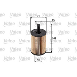 Engine oil filter VALEO 586506